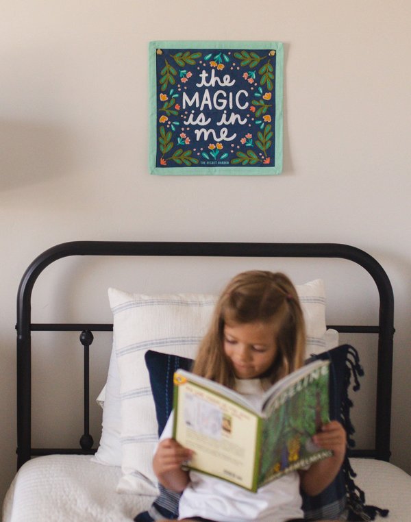 The Magic Is In Me Embroidered Canvas Banner, 4 of 7