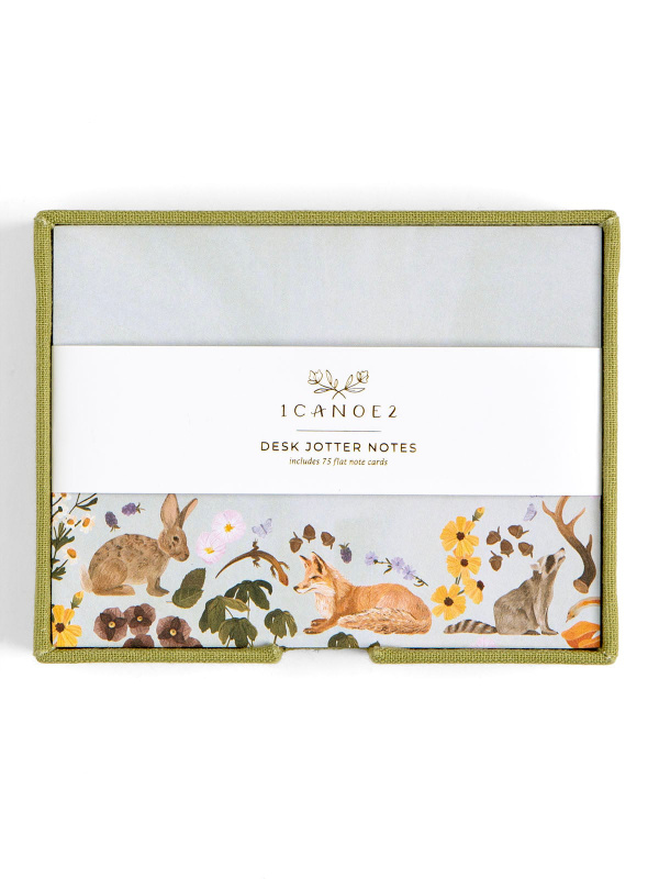 Flora & Fauna Desk Jotter – Flat Notes Set + Organizer Box, 2 of 4