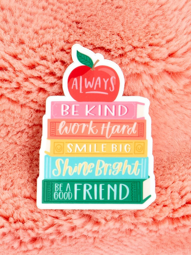 Affirmations Book Stack Decal Sticker, 2 of 3