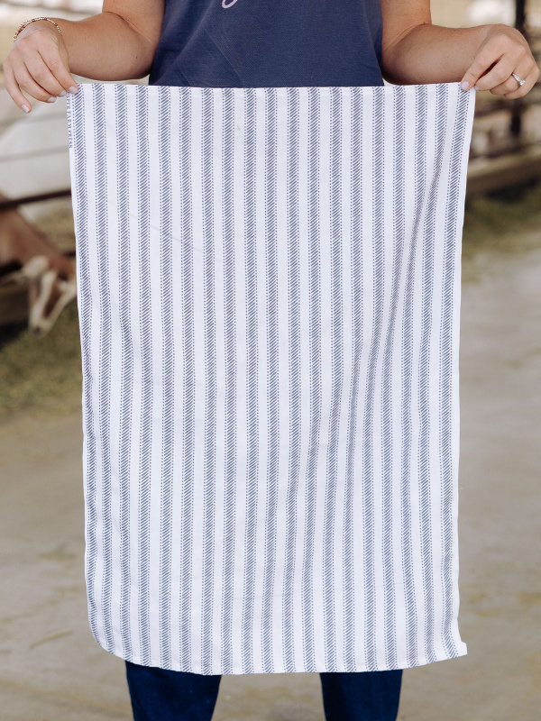 Farm Stripe Tea Towel, 3 of 6