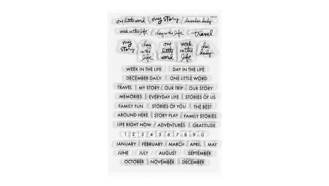 Project Label 4×6 Stamp Set, 1 of 2