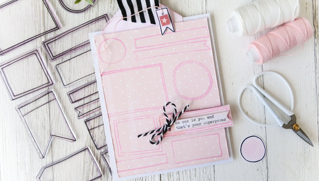 Stamp Set : 6×8 Hand-drawn Journaling Boxes, 5 of 6