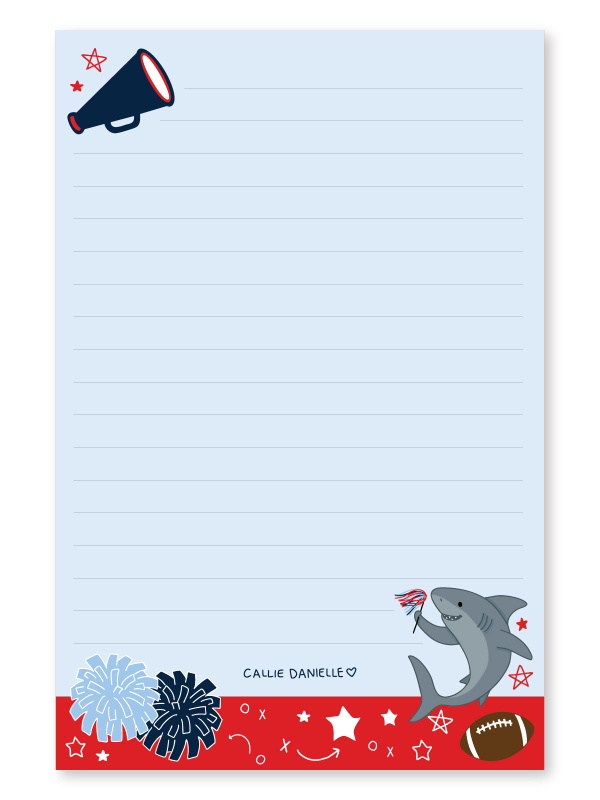 Oxford Football Game Day 4×6 Lined Notepad, 1 of 2