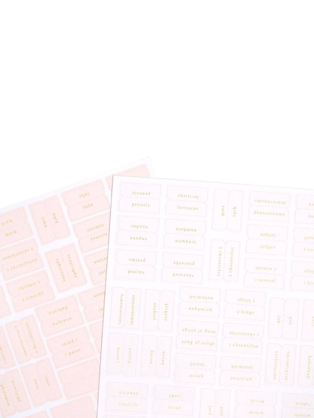 Pink & Cream Bible Tabs, 2 of 7