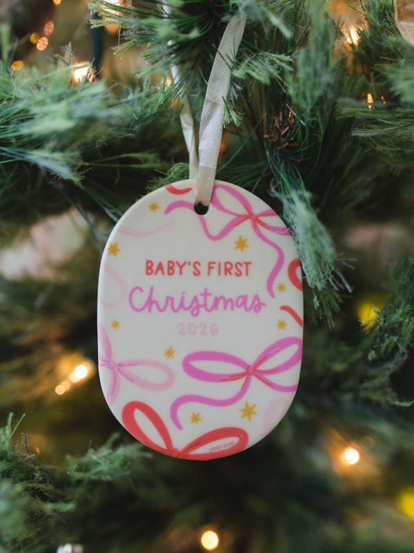 Baby's First Christmas 2026 Ornament - Pink, 1 of 4