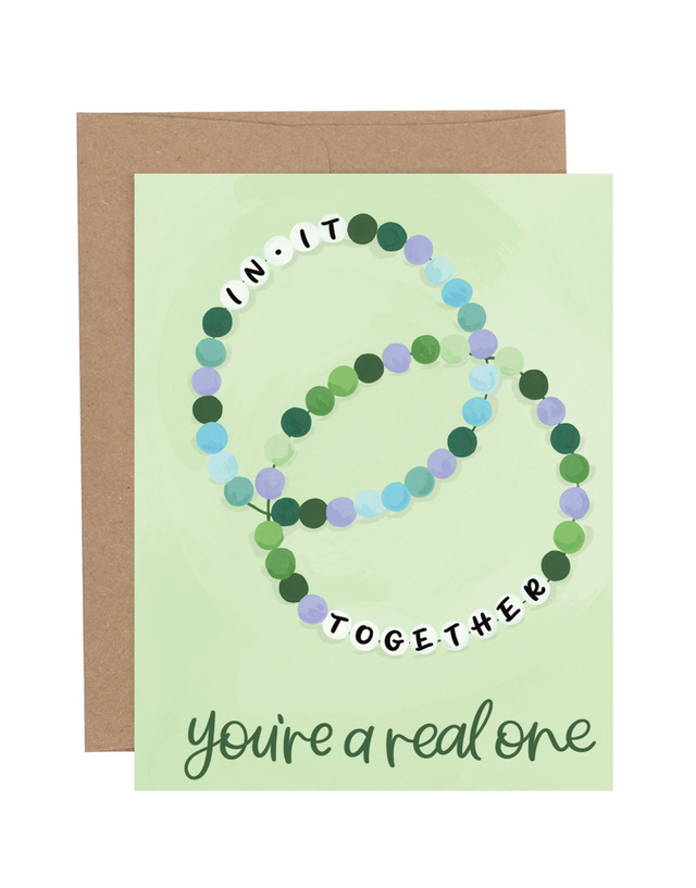 In It Together Friendship Bracelets Greeting Card, 1 of 1