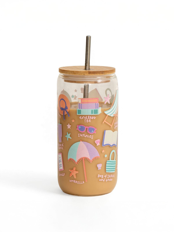 Bookish Summer Glass Can, 2 of 2