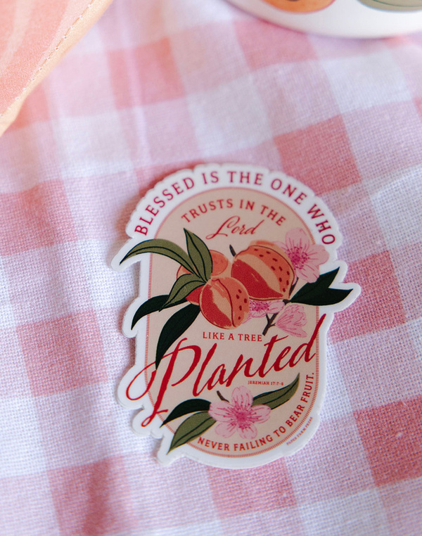 Peach Faith Decal Sticker, 3 of 4