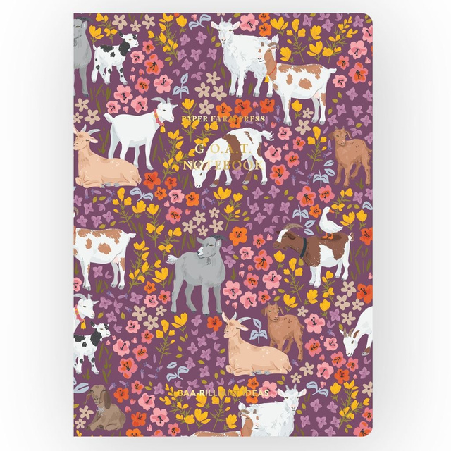 Goats & Flowers Stitched Notebook, 1 of 5