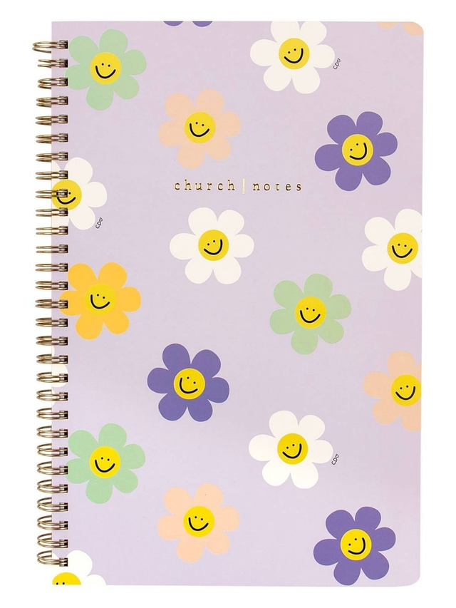Happy Daisy Bible Study Spiral Notebook with Reference Maps by Callie Danielle, 1 of 9
