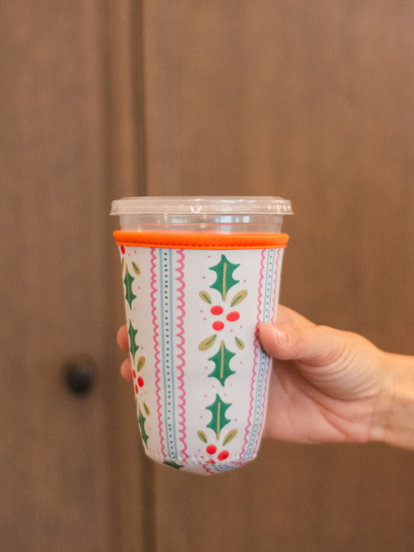 Holly Christmas Drink Sleeve, 2 of 5