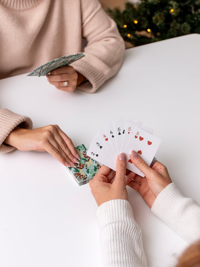 Yuletide Blooms Holiday Set of 2 Playing Cards Decks, 4 of 5