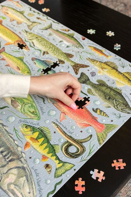 Freshwater Fish - 1,000 Piece Jigsaw Puzzle, 7 of 9