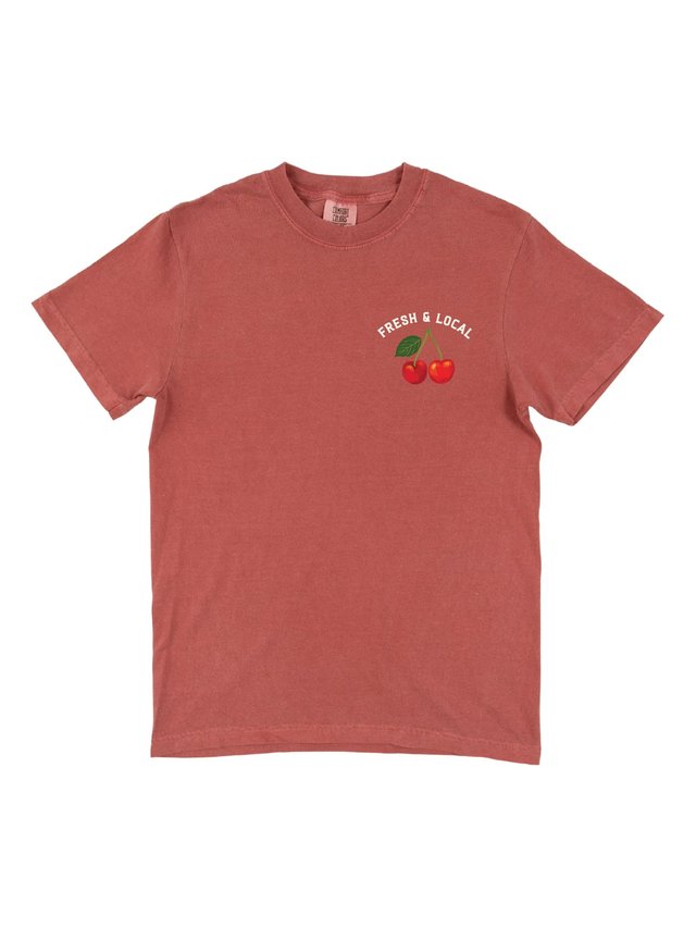 Cherry Grove Farmers Market Tee - Crimson, 4 of 4