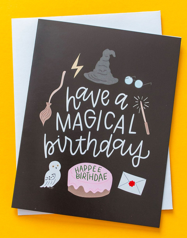 Have a Magical Birthday Wizard Greeting Card, 2 of 2