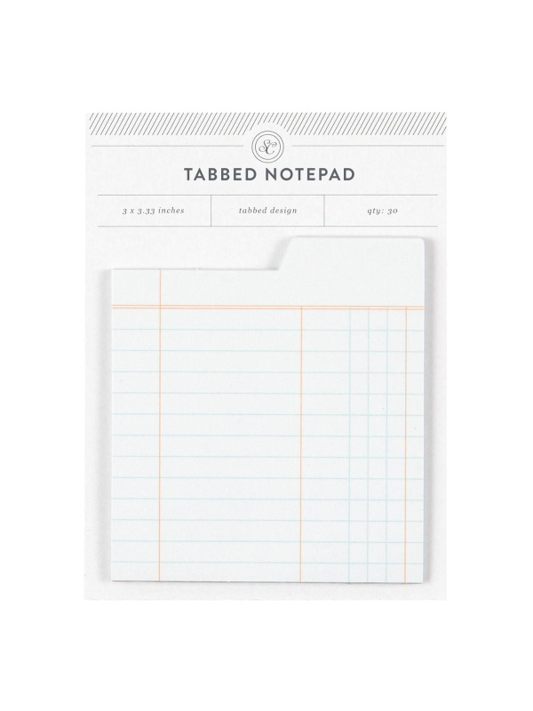 Tabbed Notepad - Cream Ledger, 1 of 1