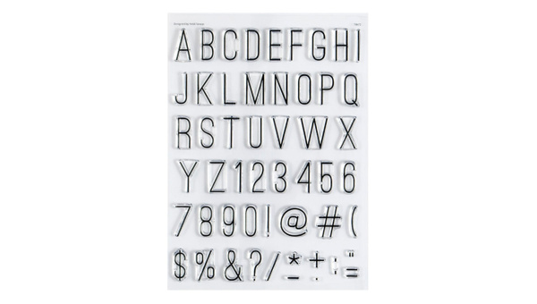 Stamp Set : 6×8 August Alphas and Numbers, 1 of 5