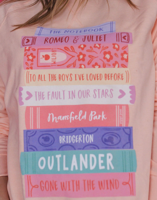 Romance Novels Sweatshirt - Peach, 2 of 3