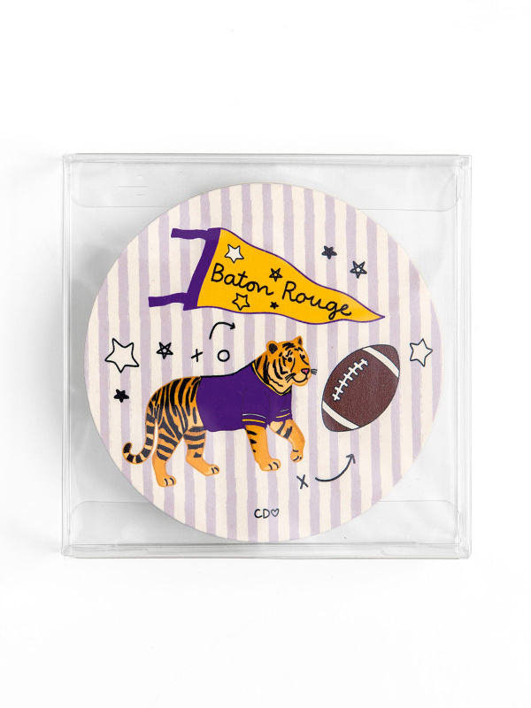 Baton Rouge Football Game Day Paper Coasters - Set of 10, 2 of 3