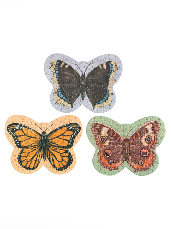 Flutter Friends - Set of Three 100 Piece Shaped Mini Jigsaw Puzzles, 4 of 5