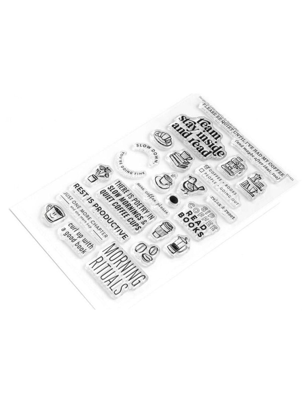 Stamp Set : 4×6 Coffee & Books by Goldenwood Co, 2 of 3