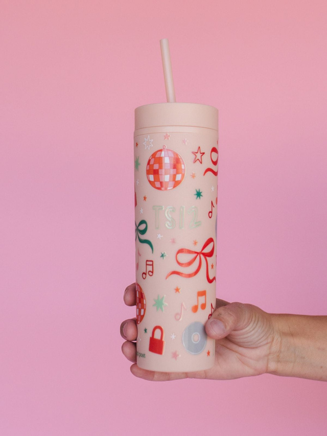 Life of a Book Girl 16oz Skinny Acrylic Tumbler - Peach, 3 of 4