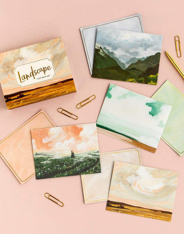 Landscape Envelope Flat Note Set, 2 of 9