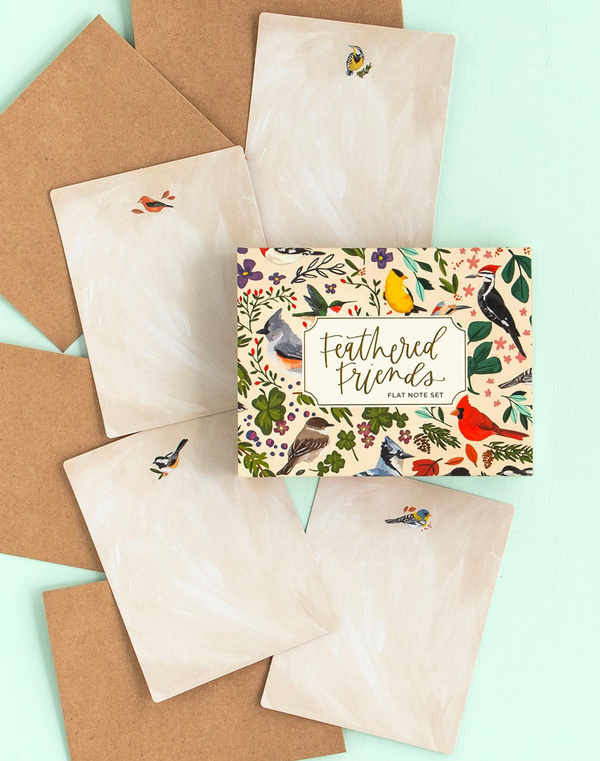 Feathered Friends Birds Flat Note Set, 1 of 9