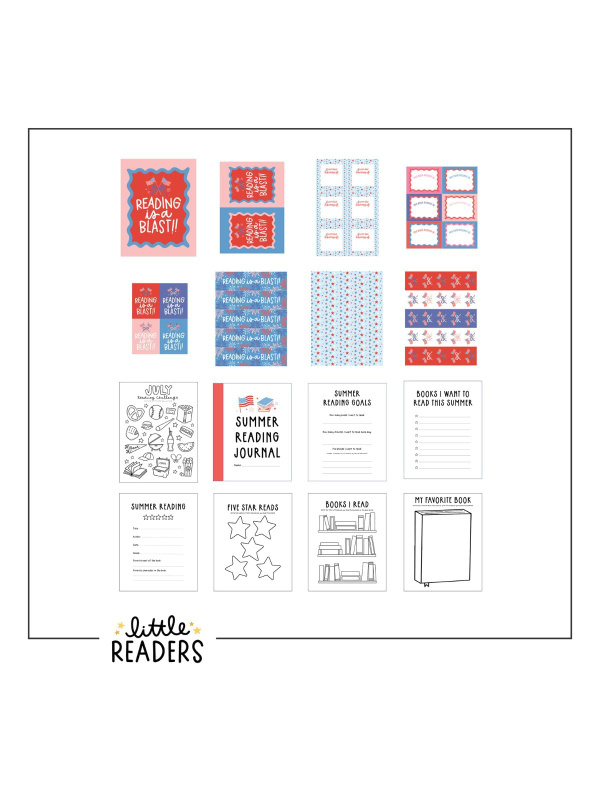 Summer Reading Journal Little Readers Digital Bundle, 1 of 2