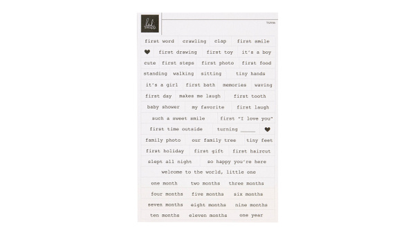 Little Ones 4×6 Wordfetti Sheet, 1 of 2