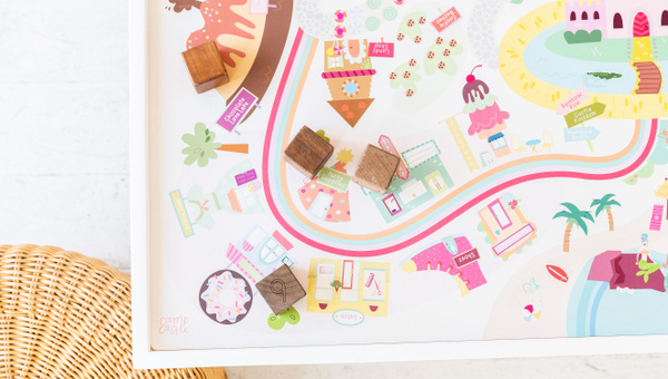 Table Top Rainbow Land Play Mat, 5 of 8