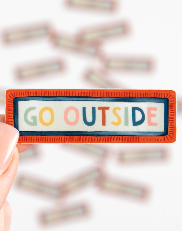 Go Outside Decal Sticker, 2 of 5