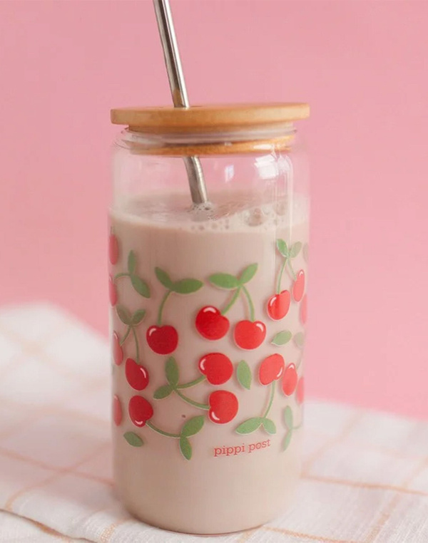 Cherries Glass Can, 1 of 2