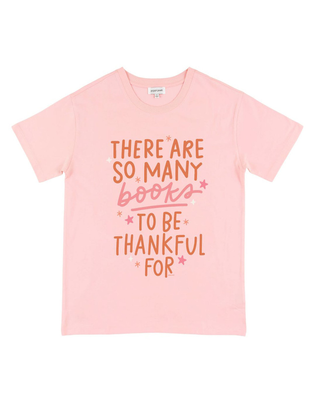 So Many Books To Be Thankful For Tee - Blossom, 3 of 3