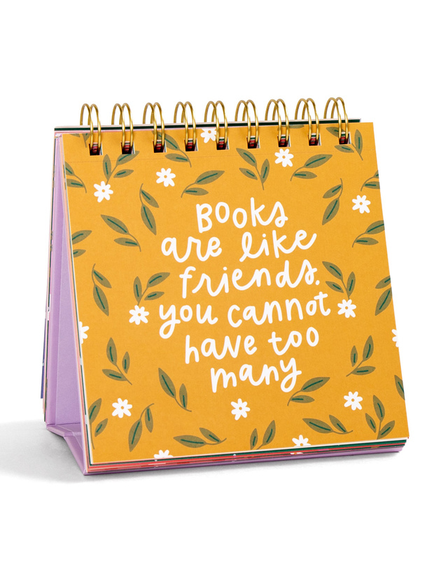 52 Weeks Of Book Lover Quotes - Desk Flip Calendar, 4 of 4