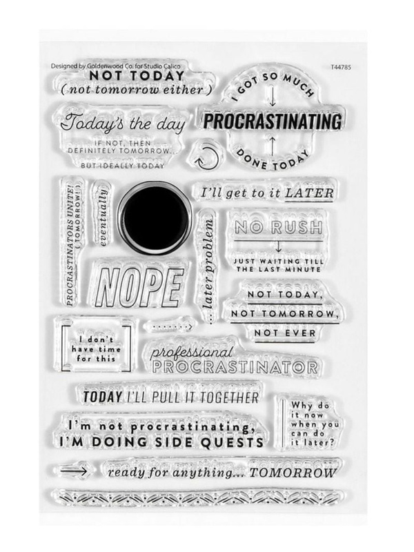 Stamp Set : 4×6 Procrastinator , 1 of 3