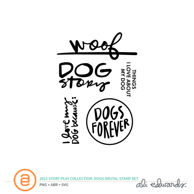 Story Play Dogs Digital Stamp Set, 1 of 1