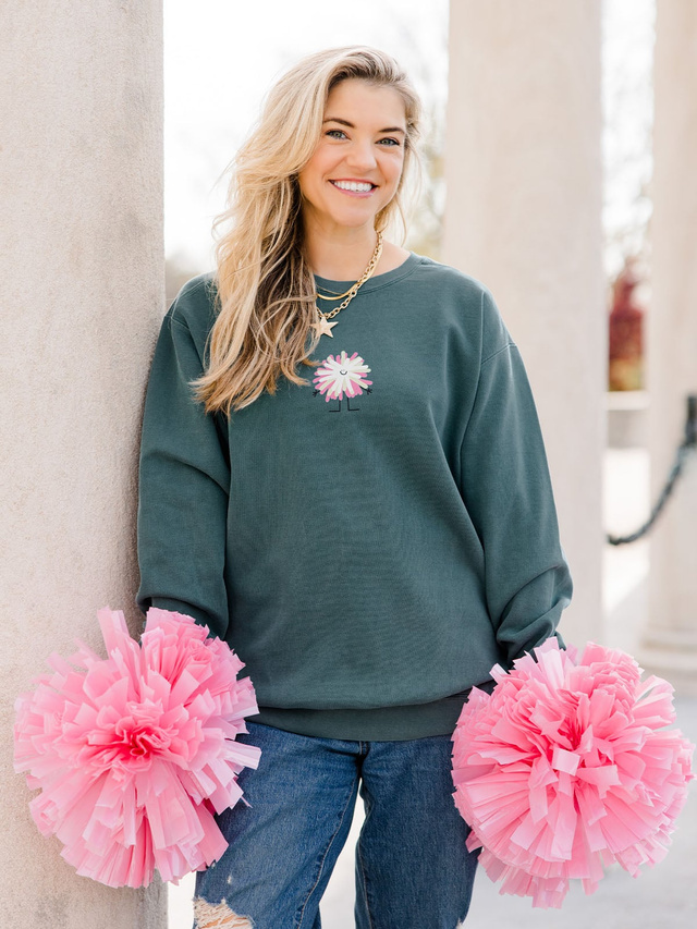 Hope Both Teams Have Fun Game Day Sweatshirt - Blue Spruce, 3 of 6