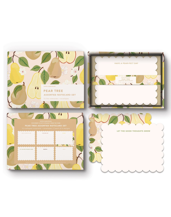 Pear Tree Assorted Notecard Set, 1 of 4