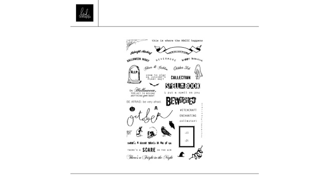 Digital 4×6 Halloween Captions Stamp Set, 1 of 1