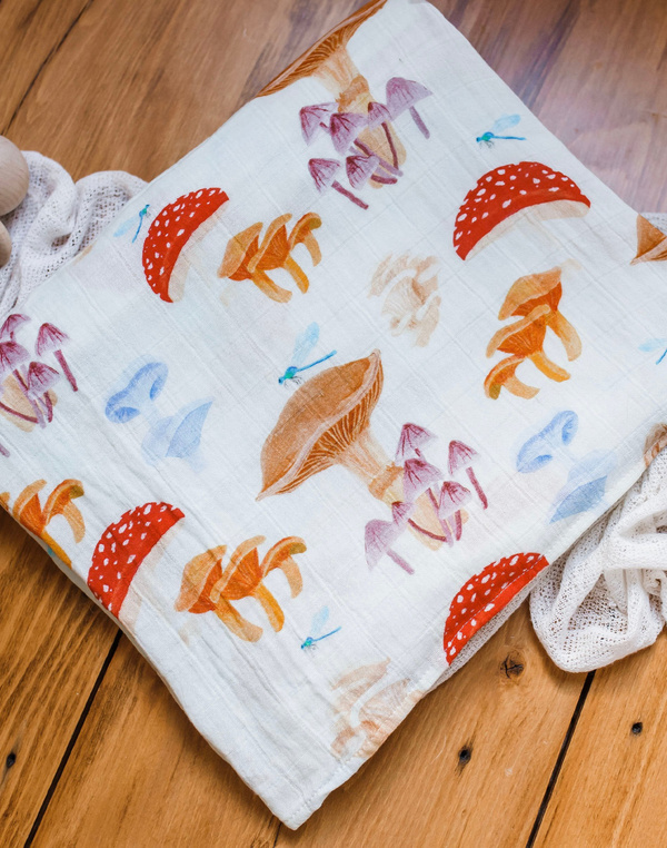 Mushrooms Baby Swaddle, 3 of 7
