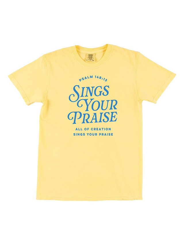 Sings Your Praise Faith Tee - Butter, 5 of 5
