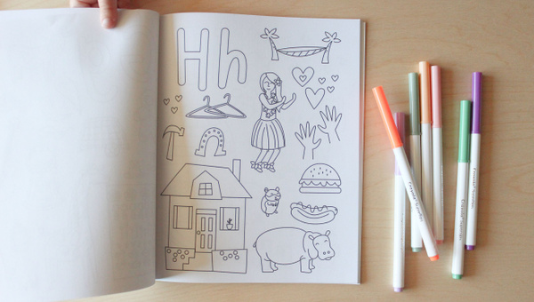 Alphabet Coloring Book, 4 of 6