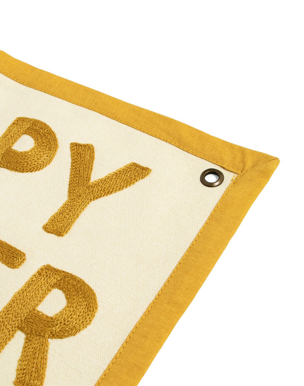 Happy Camper Embroidered Canvas Banner, 4 of 4