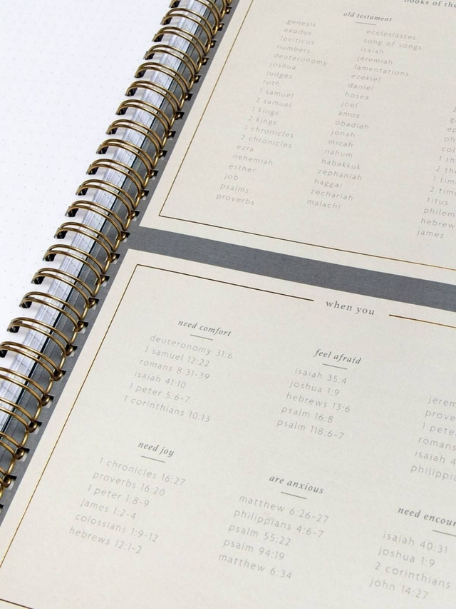 Navy Bible Study Spiral Notebook, 7 of 13
