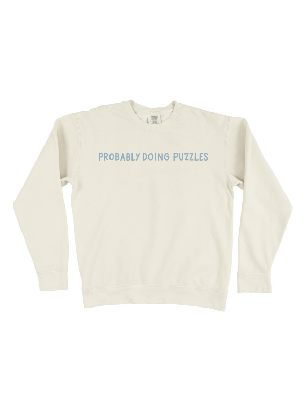 Puzzle Queen Sweatshirt - Ivory, 3 of 4