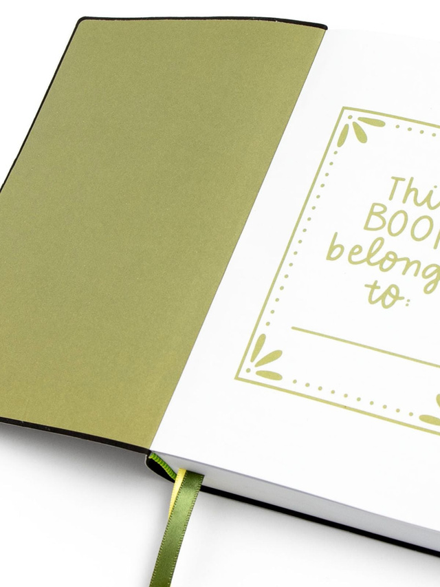 Green Floral 5×7 Lined Softcover Book Journal, 5 of 6