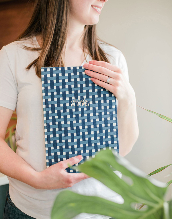Navy Gingham Heirloom Recipe Book, 14 of 14