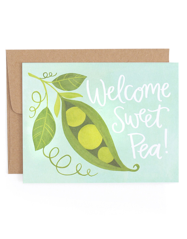 Sweet Pea Greeting Card, 1 of 1