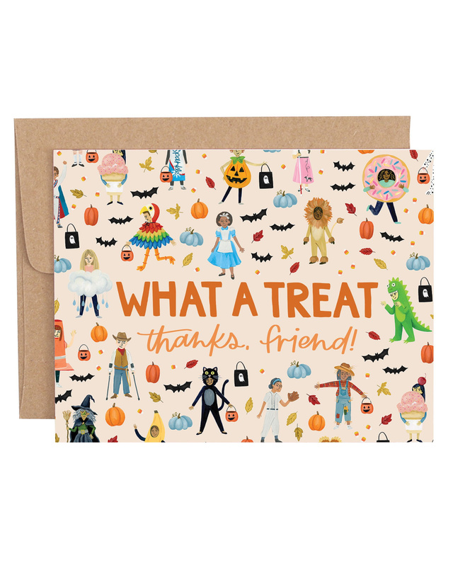What A Treat Halloween Greeting Card, 1 of 1